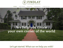 Tablet Screenshot of findlaylandscaping.com